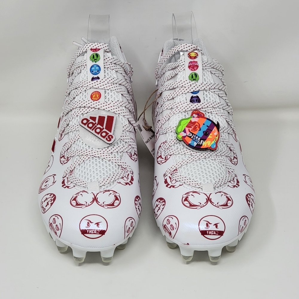 Adidas Freak 22 Big Mood DSG SM Football Cleats Men's Sz Multi White Red GZ6901 - Picture 5 of 11